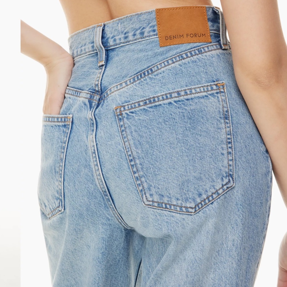 Aritzia Denim Forum Jodi high rose Loose Picture this bleu cropped